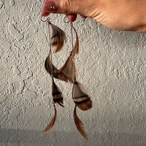 Feather earrings